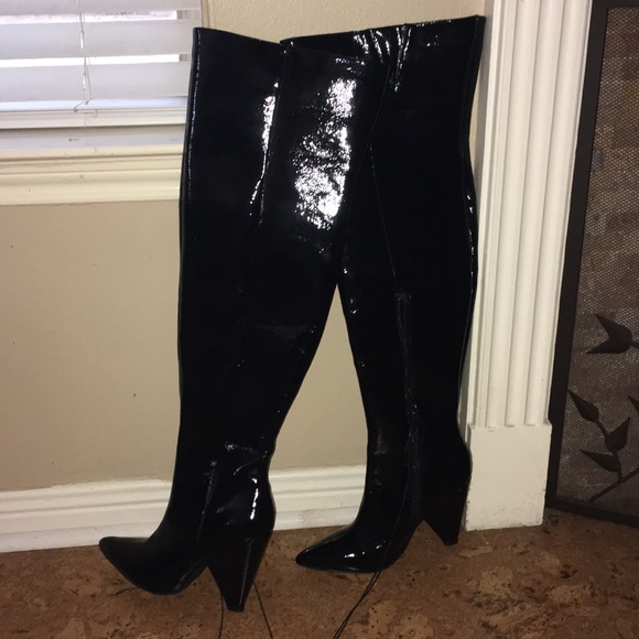 Patent Leather Thigh High Boots!!!!! - Picture 2 of 4